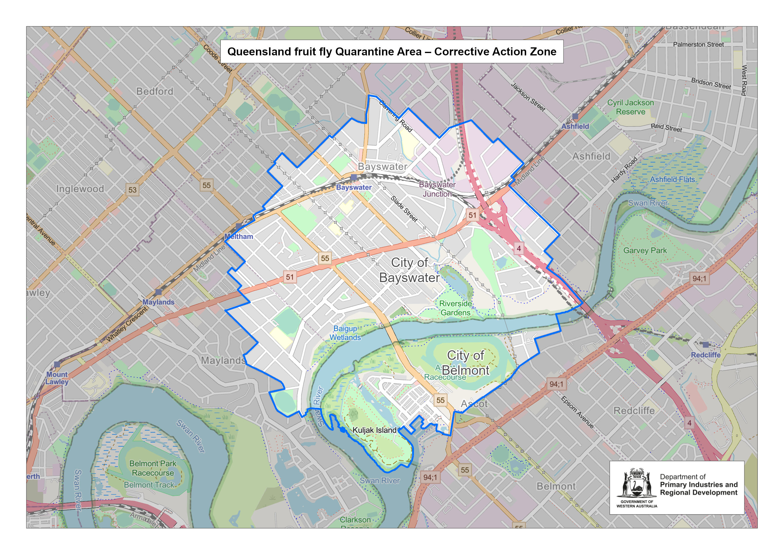 Qfly Quarantine Corrective Action Zone Western Australian Government